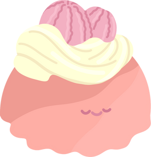 Cute Korean Cafe Pastry Raspberry Bundt Cake